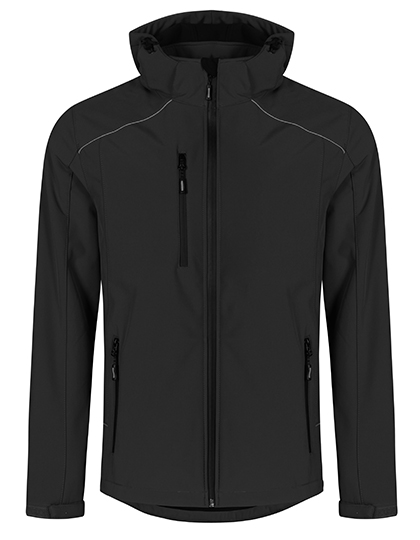 Kurtka Męska Softshell Wodoszczelna Oddychająca E7850 - Black