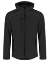 Kurtka Męska Softshell Wodoszczelna Oddychająca E7850 - Black