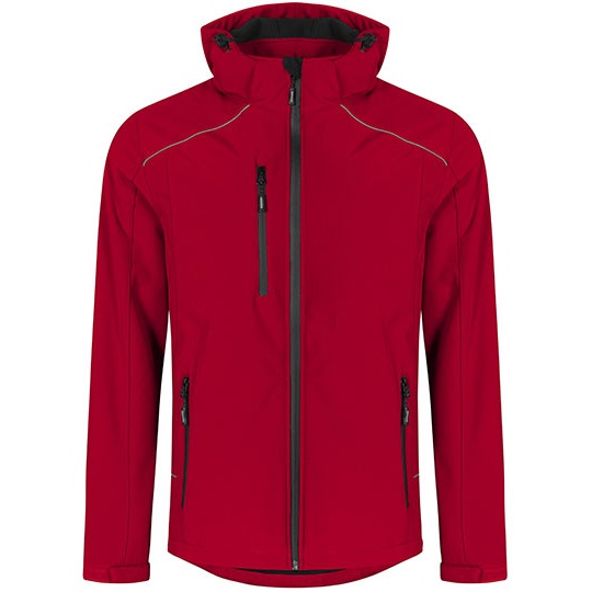Kurtka Męska Softshell Wodoszczelna Oddychająca E7850 - Fire Red