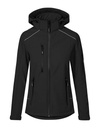 Kurtka Softshell Damska Slim Wodoszczelna Oddychająca E7855 - Black