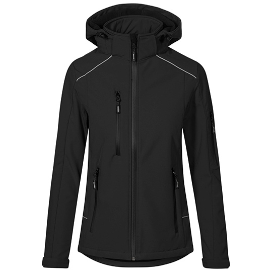 Kurtka Damska Softshell Wiatroodporna Wodoszczelna E7865 - Black