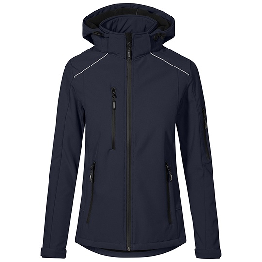 Kurtka Damska Softshell Wiatroodporna Wodoszczelna E7865 - Navy
