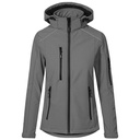 Kurtka Damska Softshell Wiatroodporna Wodoszczelna E7865 - Steel Gray