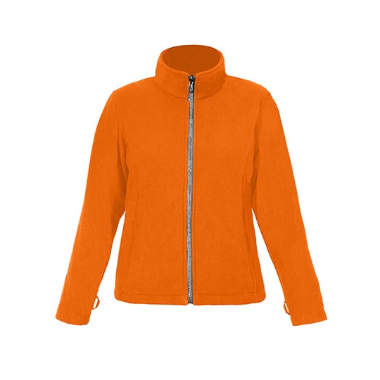 Damska kurtka polarowa slim E7911 - Orange