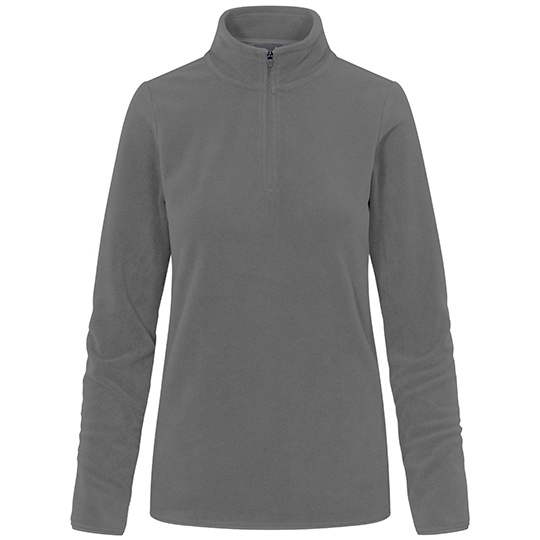 Damski Polar Ze Stojka Poliester Z Recyklingu Niemechacacy Sie E7925 - Steel Gray
