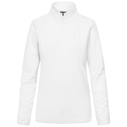 Damski Polar Ze Stojka Poliester Z Recyklingu Niemechacacy Sie E7925 - White