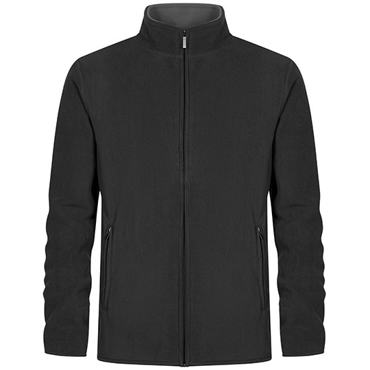 Bluza Meska Polarowa Dwuwarstwowa E7961 - Charcoal (Solid) & Grey (Solid)