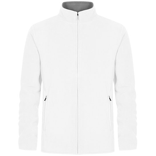 Bluza Męska Polarowa Dwuwarstwowa E7961 - White & New Light Grey (Solid)