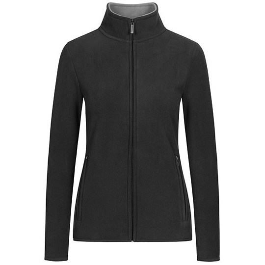 Bluza Damska Polarowa Dwustronna E7965 - Charcoal (Solid) & Grey (Solid)