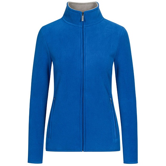 Bluza Damska Polarowa Dwustronna E7965 - Royal & Steel Gray