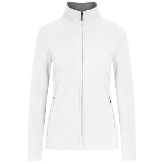 Bluza Damska Polarowa Dwustronna E7965 - White & New Light Grey (Solid)