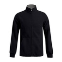 Kurtka Klasyczna Polarowa Anti-Pill E7971 - Black & Light Grey (Solid)
