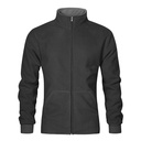 Kurtka Klasyczna Polarowa Anti-Pill E7971 - Graphite (Solid) & Light Grey (Solid)