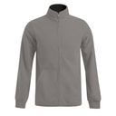Kurtka Klasyczna Polarowa Anti-Pill E7971 - Light Grey (Solid) & Black