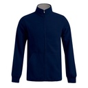 Kurtka Klasyczna Polarowa Anti-Pill E7971 - Navy & Light Grey (Solid)