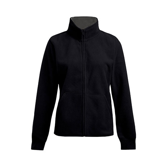 Bluza Klasyczna Polarowa Anti-pill E7985 - Black & Light Grey (Solid)