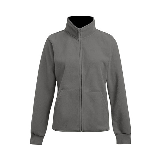 Bluza Klasyczna Polarowa Anti-pill E7985 - Light Grey (Solid) & Black