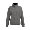 Bluza Klasyczna Polarowa Anti-pill E7985 - Light Grey (Solid) & Black