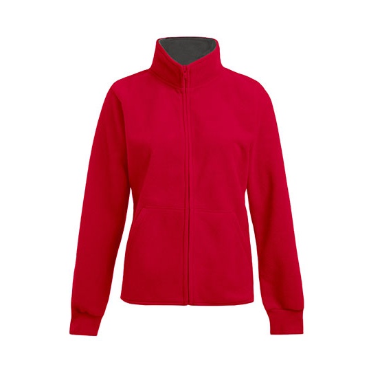 Bluza Klasyczna Polarowa Anti-pill E7985 - Red & Light Grey (Solid)