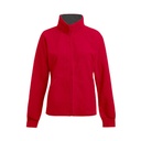 Bluza Klasyczna Polarowa Anti-pill E7985 - Red & Light Grey (Solid)
