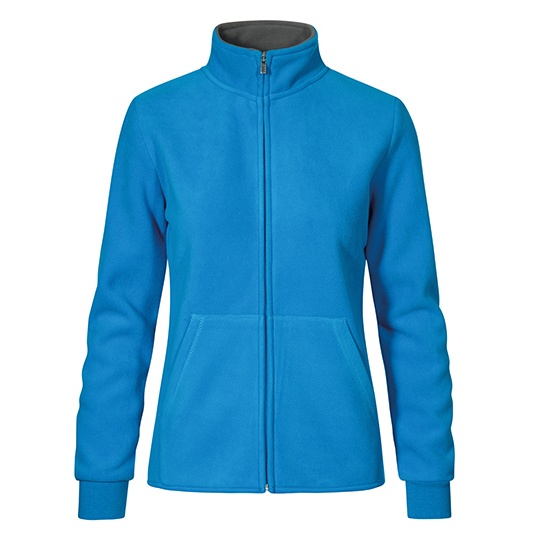 Bluza Klasyczna Polarowa Anti-pill E7985 - Turquoise & Light Grey (Solid)