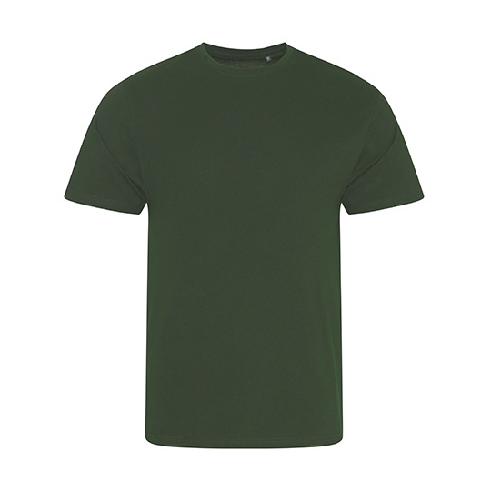 T-shirt Męski Slim Fit Bawełna Organiczna EA001 - Bottle Green