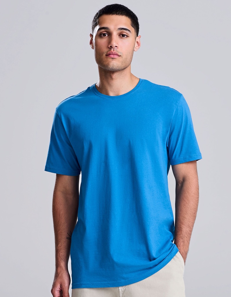 T-shirt slim fit z bawełny organicznej - Charcoal