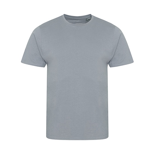 T-shirt Meski Slim Fit Bawelna Organiczna EA001 - Heather Grey