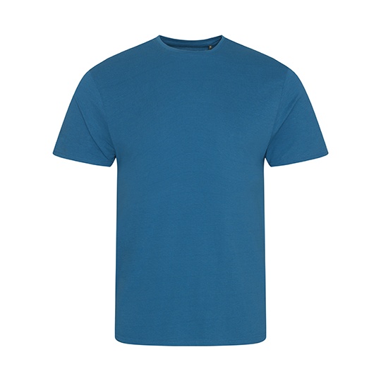 T-shirt Meski Slim Fit Bawelna Organiczna EA001 - Ink Blue