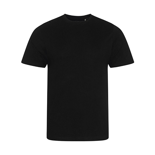 T-shirt Męski Slim Fit Bawełna Organiczna EA001 - Jet Black