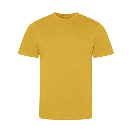 T-shirt Męski Slim Fit Bawełna Organiczna EA001 - Mustard