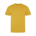 T-shirt Męski Slim Fit Bawełna Organiczna EA001 - Mustard