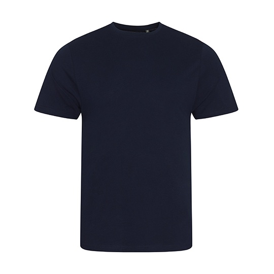T-shirt Męski Slim Fit Bawełna Organiczna EA001 - Navy