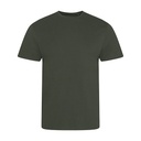 T-shirt Męski Slim Fit Bawełna Organiczna EA001 - Olive Green