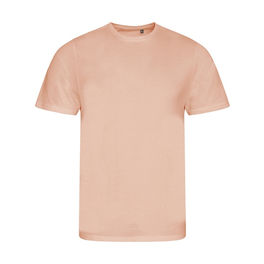 T-shirt Męski Slim Fit Bawełna Organiczna EA001 - Soft Peach