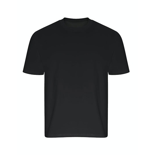Koszulka Oversize Bawelna Recykling EA006 - Black