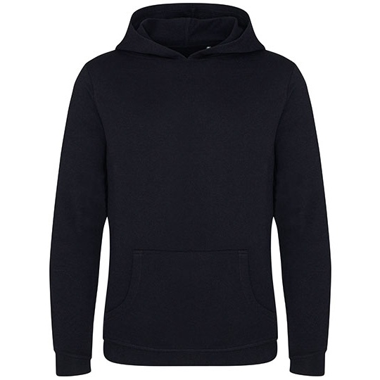 Bluza z Kapturem Slim Bawelna Poliester French Terry EA040 - Black