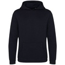 Bluza z Kapturem Slim Bawełna Poliester French Terry EA040 - Black