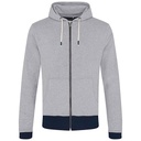 Bluza Męska Slim Fit Bawełna Poliester Recykling EA051 - Heather Grey & Navy