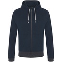 Bluza Meska Slim Fit Bawelna Poliester Recykling EA051 - Navy & Charcoal