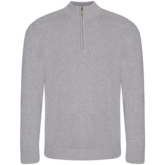 Sweter z zamkiem 1/4 EA061 - Heather Grey