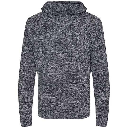 Bluza Klasyczna Dzianinowa z Recyklingu EA080 - Heather Grey & Charcoal