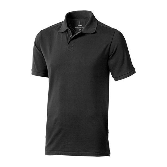 Koszulka Polo Meska Klasyczna Bawelniana Pika EL38080 - Anthracite (Solid)