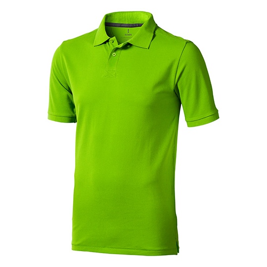 Koszulka Polo Męska Klasyczna Bawełniana Pika EL38080 - Apple Green