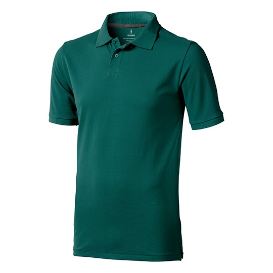 Koszulka Polo Meska Klasyczna Bawelniana Pika EL38080 - Forest