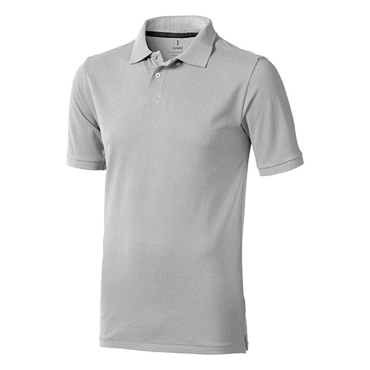 Koszulka Polo Meska Klasyczna Bawelniana Pika EL38080 - Grey Melange