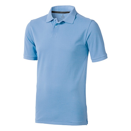 Koszulka Polo Meska Klasyczna Bawelniana Pika EL38080 - Light Blue