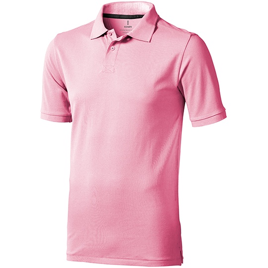 Koszulka Polo Meska Klasyczna Bawelniana Pika EL38080 - Light Pink