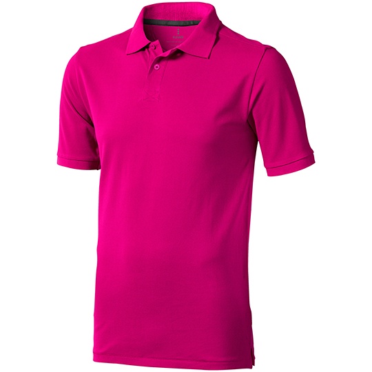 Koszulka Polo Meska Klasyczna Bawelniana Pika EL38080 - Pink