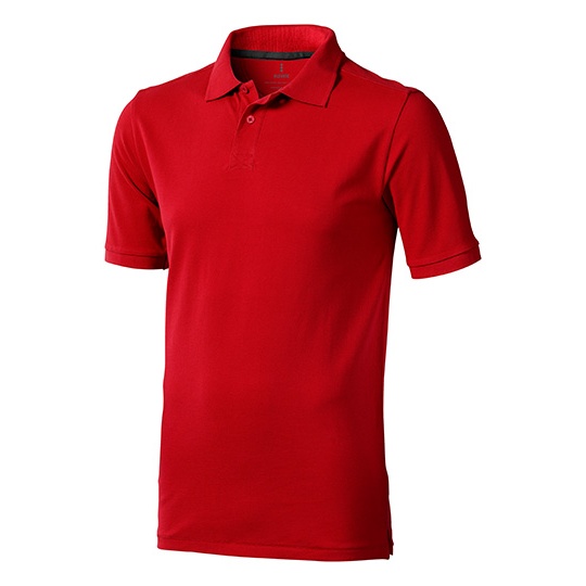 Koszulka Polo Meska Klasyczna Bawelniana Pika EL38080 - Red